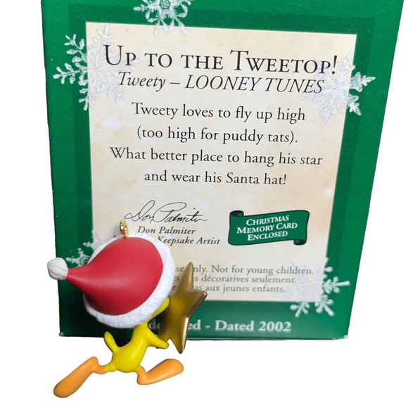 Miniature Hallmark Keepsake Ornaments Tweety Looney Tunes Original Box Lot of 3 - Picture 10 of 12
